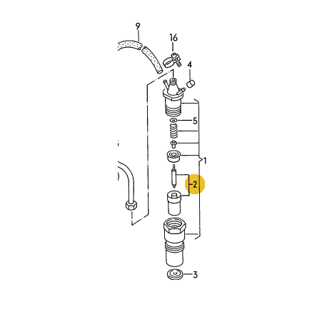 Corps D Injecteur Et Aiguille Jr,Mf,J,Me,Ch,