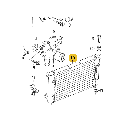 Refroidisseur A Eau Avec Veh Clim 628x377mm Aft,1f,1y