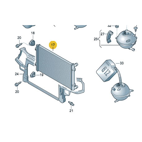 Refroidisseur A Eau 650x414mmm Aeh,Agr,Ahf,Akl,Alh,Apk,Aqy,Aqm,Atd,Asv,Azh