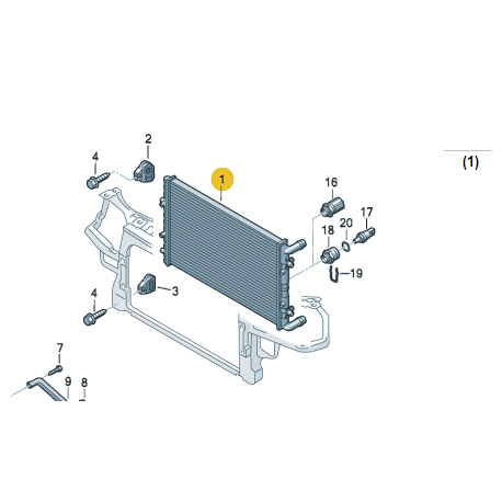 Refroidisseur D Eau 430x413x26mm