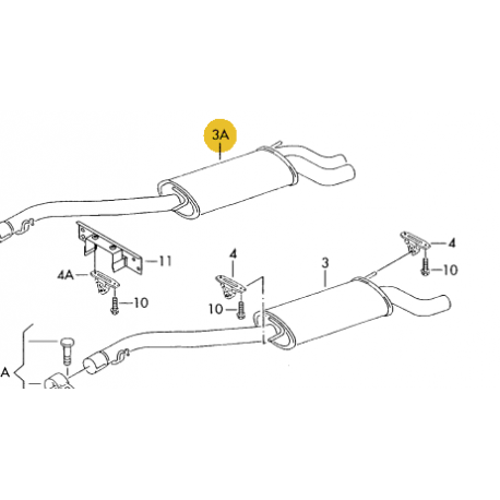 Silencieux De Sortie Empatt 2920mm Pickup