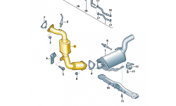 Tuyau D Echappement Avec Catalyseur