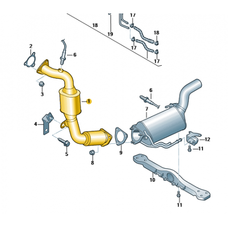 Tuyau D Echappement Avec Catalyseur