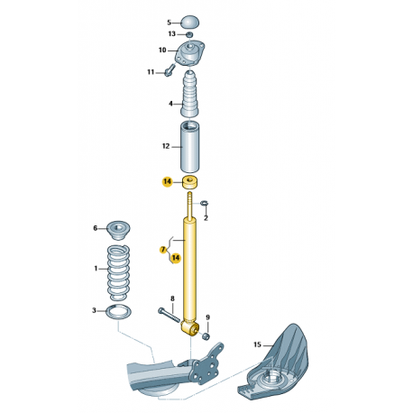 Amortisseur Hydraulique Arriere A Gaz