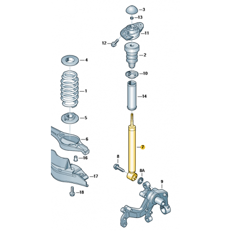 Amortisseur Hydraulique Arriere A Gaz