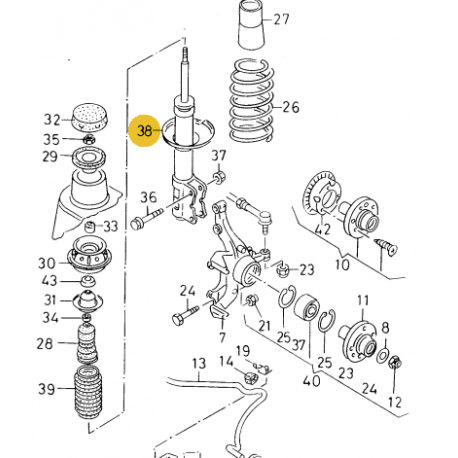 Amortisseur Avt Chassis Sport  Agr,Alh,Asv