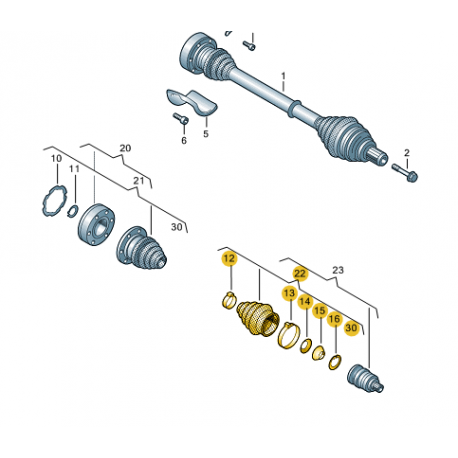 Manchettes Caoutchouc Avecpieces Et Graisse Ext