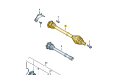 Arbre De Pont Avec Joints Homocinatiques Gauche