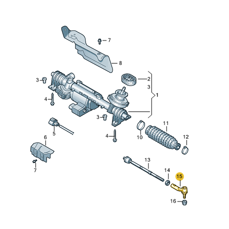 Articulation Barre Direction Gauche