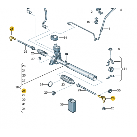 Articulation Barre De Direction Droite