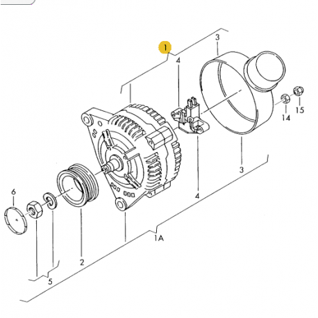 Alternateur Triphase 90a