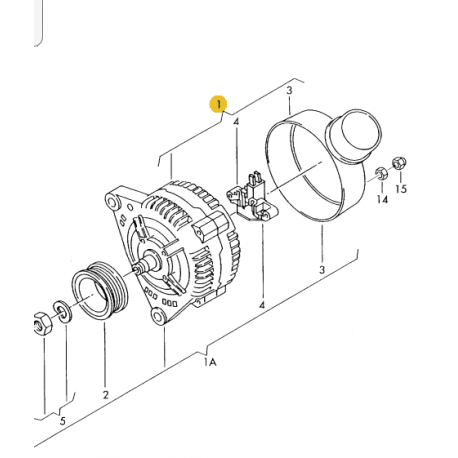 Alternateur Triphase 120a