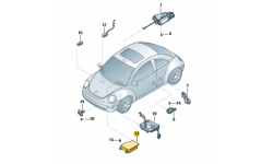 Calculateur Pour Airbag Passager Av Lateral Et Tete