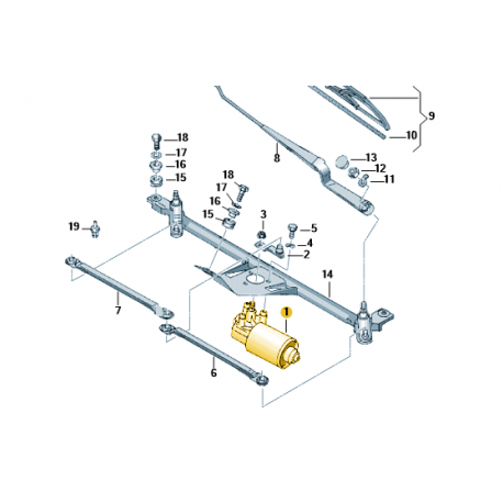 Moteur D Essuis Glaceavant