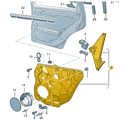 Leve Vitre Sans Moteur Gauche