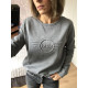 Sweatshirt Gris Logo Volume