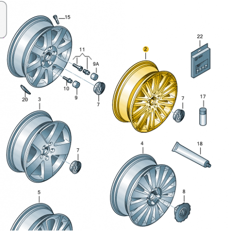 Jante Alu Argent Brillant 7,5jx17h2et47