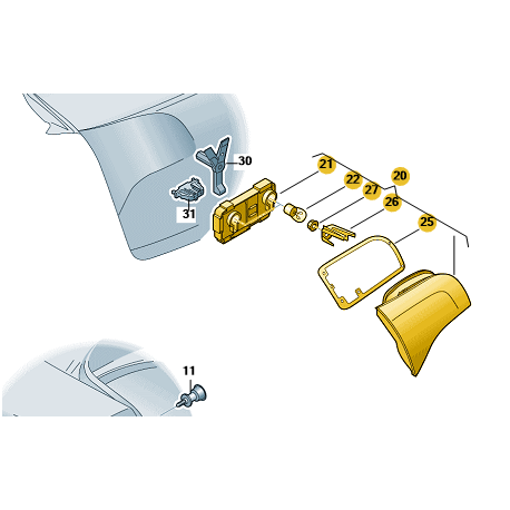 Double Projecteur Antib Halogene Droite