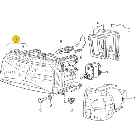 Projecteur Halogene Gauche Bosch