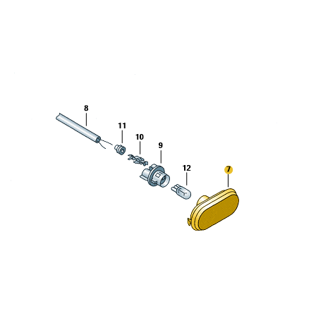 Clignotant Laterale Transparent