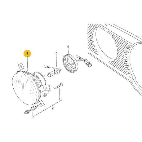 Optique Projecteur Halogene